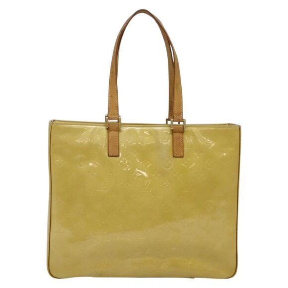 LOUIS VUITTON Monogram Vernis Columbus Tote Bag Beige M91023 LV Auth hk2890 - Picture 3 of 16